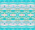 Regular ellipses and wavy pattern pink aqua blue and turquoise horizontally