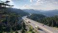 regular highways in the mountains, magnificent nature and wonderful views