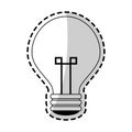 regular lightbulb icon image Royalty Free Stock Photo