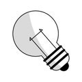 regular lightbulb icon image Royalty Free Stock Photo