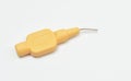 Regular 0.7mm Yellow Interdental Brush Royalty Free Stock Photo