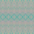 Regular ornate seamless pattern light gray pink and turquoise horizontally