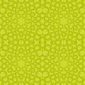 Regular oval pattern lemon lime green seamless