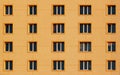 Regular pattern of windows in modern residential building Royalty Free Stock Photo