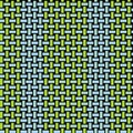 Regular rectangles pattern blue green netting