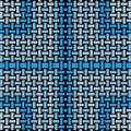 Regular rectangles pattern light gray and blue shades with black netting