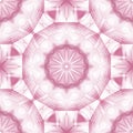 Regular round and delicate ornamental pattern white pink red and violet centered