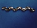 Regular silver beads Royalty Free Stock Photo