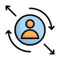 Regular visitor, returning visitor Vector Icon which can easily modify