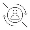 Regular visitor, returning visitor Vector Icon which can easily modify