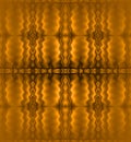 Regular wavy lines gold and brown vertically