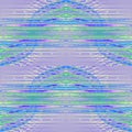 Regular wavy pattern lilac blue green