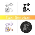 Regularly disinfected cab icon