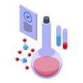 Regulation product icon isometric vector. Trade rule