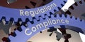 Regulations Compliance words on gears