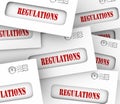 Regulations Envelopes Pile Official Notification New Guidelines
