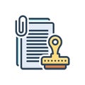 Color illustration icon for Regulatory, managerial and regulative