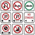 Regulatory road signs in Ontario - Canada