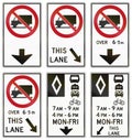 Regulatory road signs in Ontario - Canada Royalty Free Stock Photo