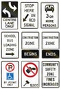 Regulatory road signs in Ontario - Canada