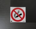 Regulatory signs, no smoking sign
