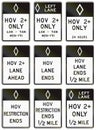 Regulatory United States MUTCD road signs