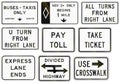 Regulatory United States MUTCD road signs