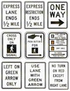 Regulatory United States MUTCD road signs