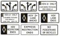 Regulatory United States MUTCD road signs