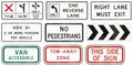 Regulatory United States MUTCD road signs