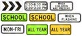 Regulatory United States MUTCD road signs