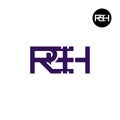 REH Logo Letter Monogram Design Royalty Free Stock Photo