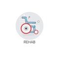 Rehab Hospital Doctors Clinic Medical Treatment Icon
