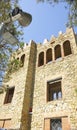 Rehabilitated medieval castle in Torre Baro, Barcelona