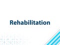 Rehabilitation Modern Flat Design Blue Abstract Background