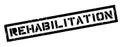 Rehabilitation rubber stamp Royalty Free Stock Photo