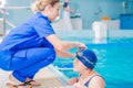 Rehabilitation in Swimming Pool Royalty Free Stock Photo