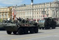 Rehearsal celebration of the 71th anniversary of the Victory Day (WWII). Royalty Free Stock Photo