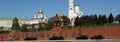 Rehearsal of military parade on Red Square Moscow, Russia Royalty Free Stock Photo