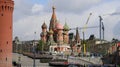 Rehearsal of military parade on Red Square, Moscow Royalty Free Stock Photo