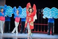 The rehearsal of the young actress-Jiangxi OperaBlue coat