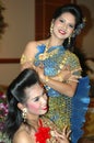 Rehearsing female Thai dancers