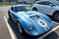 Rehoboth Beach, Delaware, U.S - June 18, 2023 - A light blue color of 1964 Cobra Daytona Coupe sports car Royalty Free Stock Photo