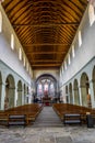 REICHENAU, GERMANY, JULY 24, 2016: Interior of the Munster St. Maria und Markus church situated on the Reichenau island Royalty Free Stock Photo