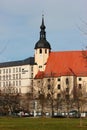 Reichenbach, Germany - March 17, 2023: St. Peter und Paul church in Reichenbach-im-Vogtland in Saxonia, Eastern Germany