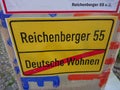 Reichenberger 55 protest poster Royalty Free Stock Photo