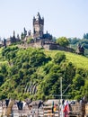 Reichsburg Cochem castle over Cochem city