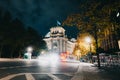 Reichstag building at night - German Parliament (Deutscher Bundestag), Berlin, Germany. Side view. Royalty Free Stock Photo