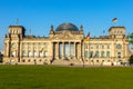 Reichstag building, seat of the German Parliament (Deutscher Bundestag) in Berlin, Germany. May 22, 2014 Royalty Free Stock Photo