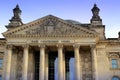 Reichstag building Deutscher Bundestag, in Berlin, Germany Royalty Free Stock Photo